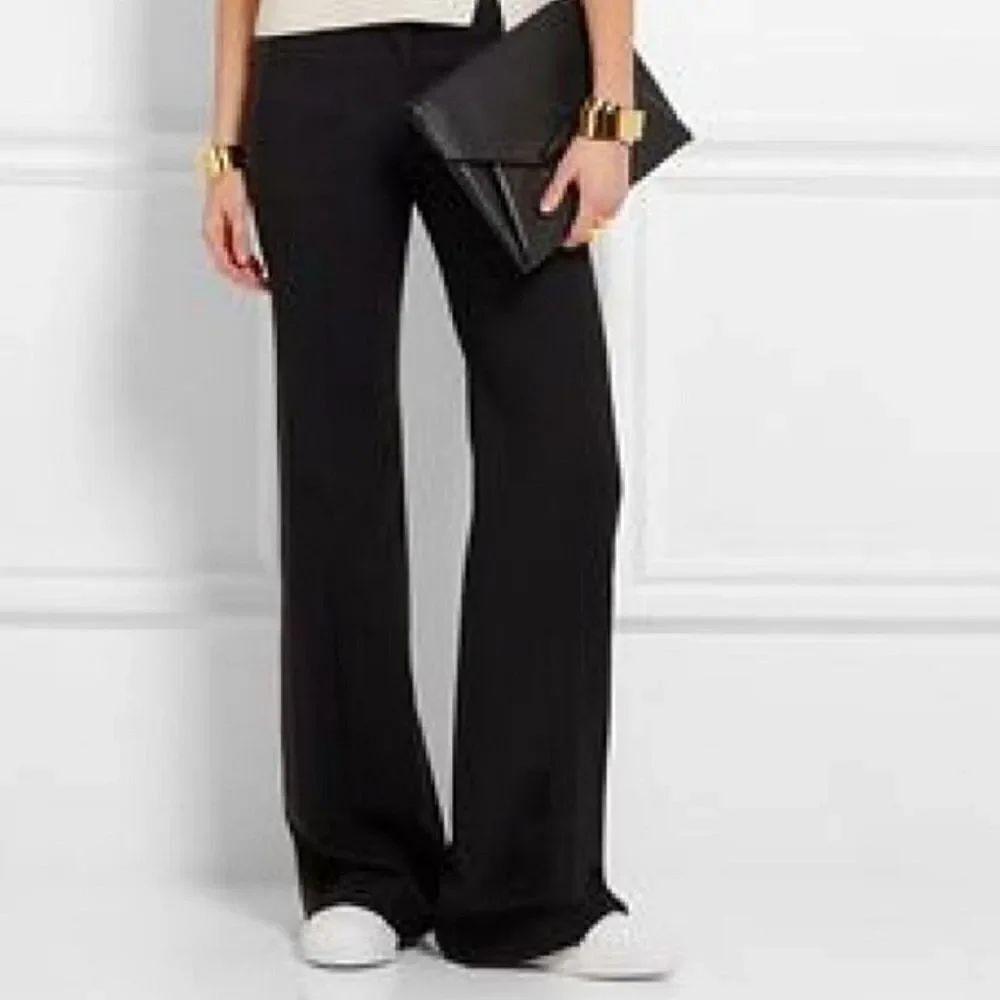 DKNY Women's Black Jersey Knit Wide Leg Elastic Waist Pants